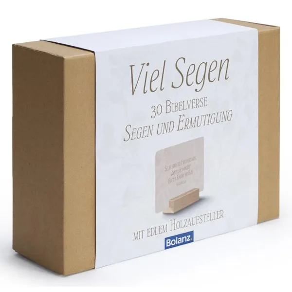 Produktbild des Artikels Minikarten-Box "Viel Segen" - 30 Bibelverse (Schreibwaren)