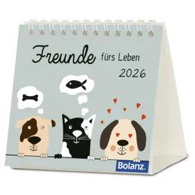 Produktbild des Artikels Freunde fürs Leben 2026 - Minikalender (Kalender - Spiralbindung)