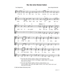 Produktbild des Artikels Nur die reine Herzen haben (Noten - Download)