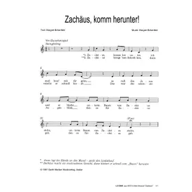 Produktbild des Artikels Zachäus komm herunter (Noten - Download)
