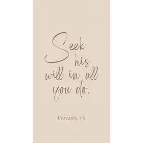 Produktbild des Artikels Metallschild: Seek his will in all you do ()