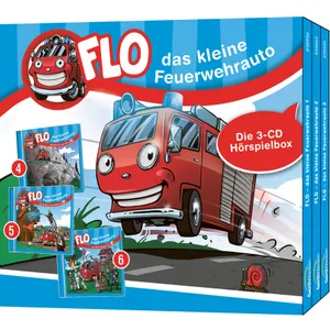 Produktbild des Artikels Flo - das kleine Feuerwehrauto - Die 3-CD Hörspielbox 2 (Hörbuch/Hörspiel - CD)