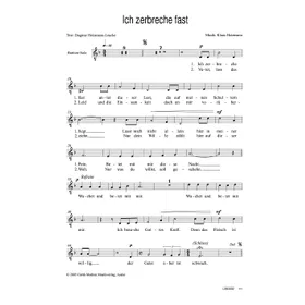 Produktbild des Artikels Ich zerbreche fast (Noten - Download)