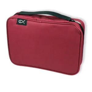 Produktbild des Artikels Bibel-Tasche "Fisch" groß - weinrot ()