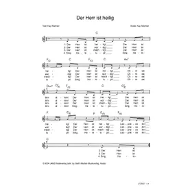 Produktbild des Artikels Der Herr ist heilig (Noten - Download)