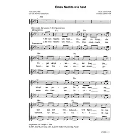 Produktbild des Artikels Eines Nachts wie heut (Noten - Download)
