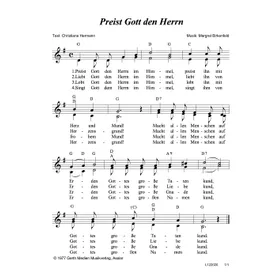 Produktbild des Artikels Preist Gott den Herrn (Noten - Download)