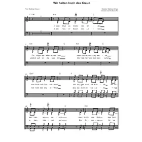 Produktbild des Artikels Wir halten hoch das Kreuz (Noten - Download)