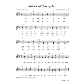 Produktbild des Artikels Seit ich mit Jesus gehe (Noten - Download)