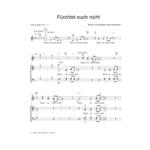 Produktbild des Artikels Fürchtet euch nicht (Noten - Download)