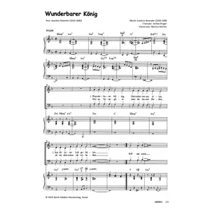 Produktbild des Artikels Wunderbarer König (Noten - Download)