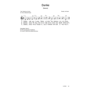 Produktbild des Artikels Danke (Noten - Download)