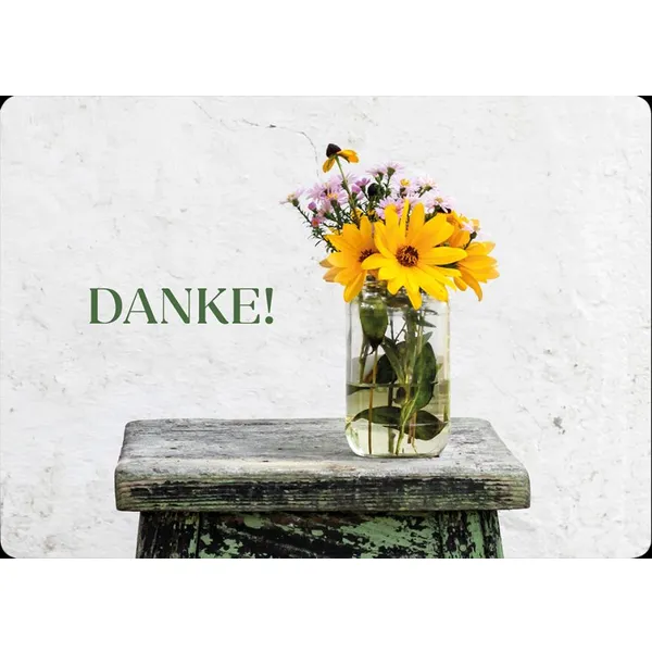Produktbild des Artikels Postkarte - Danke (Schreibwaren)