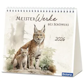 Produktbild des Artikels MeisterWerke des Schöpfers 2026 - Tischkalender (Kalender - Spiralbindung)