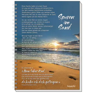 Produktbild des Artikels Memo Block A5: Spuren im Sand (Schreibwaren - Spiralbindung)
