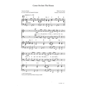 Produktbild des Artikels Come On Into The House (Noten - Download)