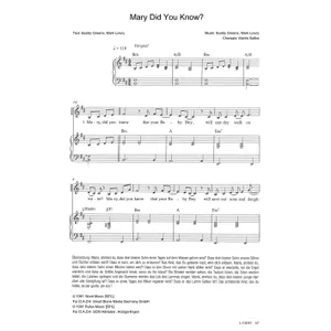 Produktbild des Artikels Mary Did You Know (Noten - Download)