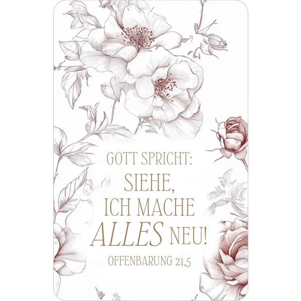 Produktbild des Artikels Jahreslosung 2026 - Kalenderkärtchen Rosen (Kalender)