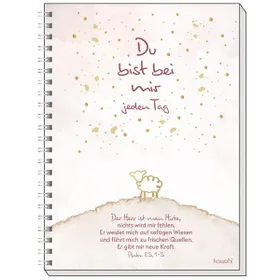 Produktbild des Artikels Memo Block A6: Du bist bei mir jeden Tag (Schreibwaren - Spiralbindung)