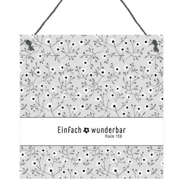 Produktbild des Artikels Deko-Schild „Einfach wunderbar“ ()