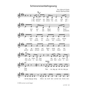 Produktbild des Artikels Schieneneisenbahngesang (Noten - Download)