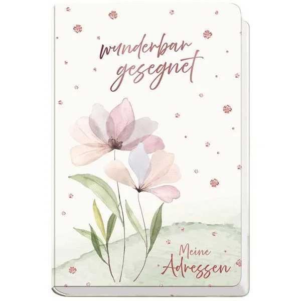 Produktbild des Artikels Wunderbar gesegnet - Adressbuch (Schreibwaren - Gebunden)