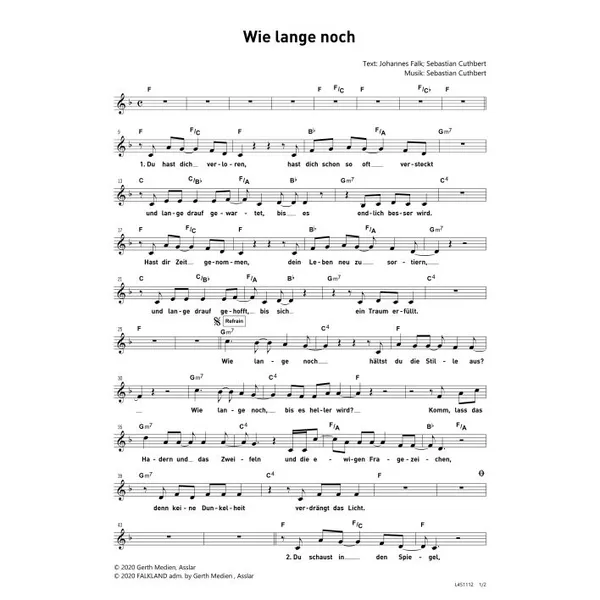 Produktbild des Artikels Wie lange noch (Noten - Download)