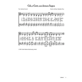 Produktbild des Artikels Gib, o Gott, uns deinen Segen (Noten - Download)