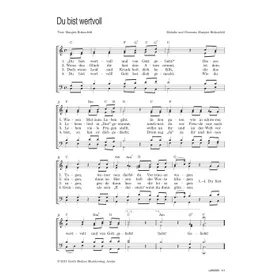 Produktbild des Artikels Du bist wertvoll (Noten - Download)