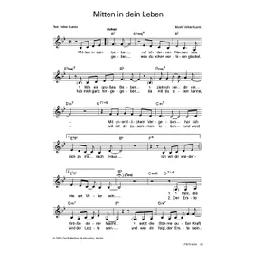 Produktbild des Artikels Mitten in dein Leben (Noten - Download)