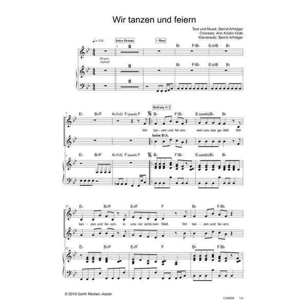 Produktbild des Artikels Wir tanzen und feiern (Noten - Download)