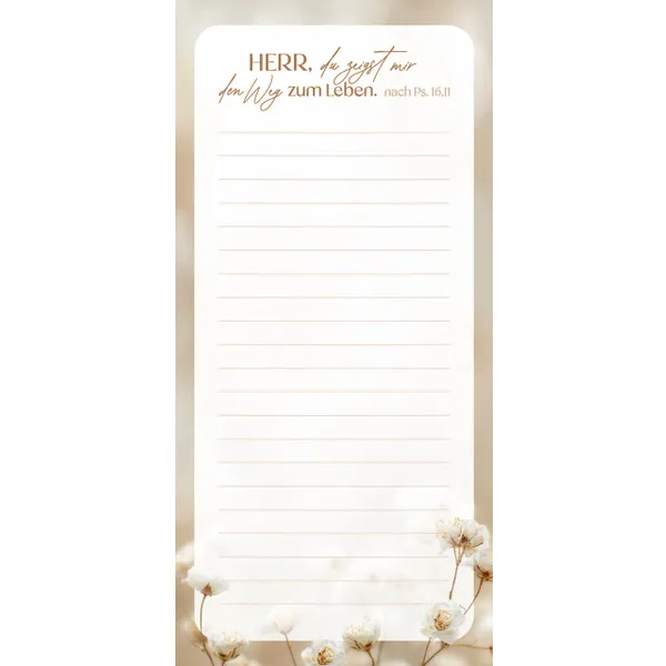 Produktbild des Artikels Notizblock "Schleierkraut" (Schreibwaren)