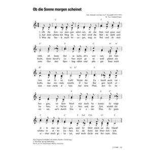 Produktbild des Artikels Ob die Sonne morgen scheinet (Noten - Download)