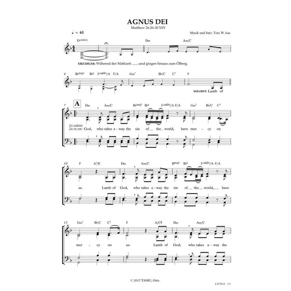 Produktbild des Artikels Agnus Dei (Noten - Download)