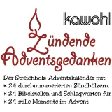 Stimmungsbild zu Streichholz-Adventskalender "Frohe Weihnachten"