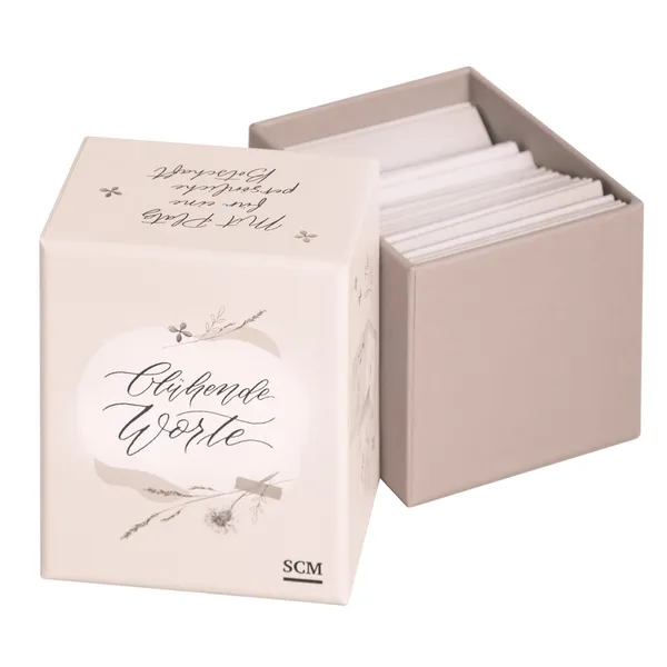 Produktbild des Artikels Blühende Worte - 40 Wunschkärtchen (Schreibwaren)