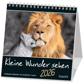 Produktbild des Artikels Kleine Wunder sehen 2026 - Postkartenkalender (Kalender - Spiralbindung)