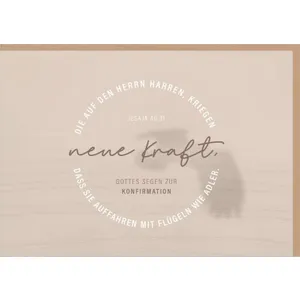 Produktbild des Artikels Faltkarten Konfirmation Jesaja 40:31 (Schreibwaren)