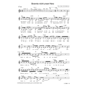 Produktbild des Artikels Brannte nicht unser Herz (Noten - Download)