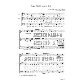 Produktbild des Artikels Singet fröhlich unserm Gott (Noten - Download)