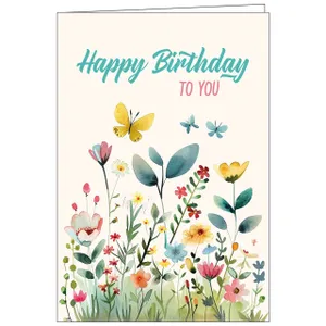 Produktbild des Artikels Faltkarte: Happy Birthday to you (Schreibwaren)