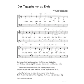Produktbild des Artikels Der Tag geht nun zu Ende (Noten - Download)