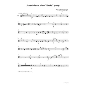 Produktbild des Artikels Hast du heute schon danke gesagt (Viola) (Noten - Download)