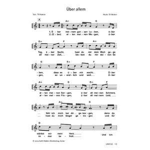 Produktbild des Artikels Über allem (Noten - Download)