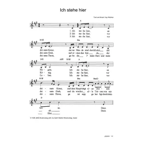 Produktbild des Artikels Ich stehe hier (Noten - Download)