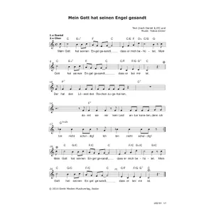 Produktbild des Artikels Mein Gott hat seinen Engel gesandt (Noten - Download)