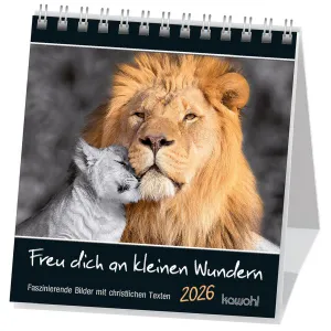 Produktbild des Artikels Freu dich an kleinen Wundern 2026 - Aufstellkalender (Kalender - Spiralbindung)