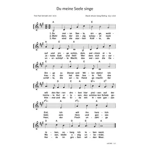 Produktbild des Artikels Du meine Seele singe (Noten - Download)