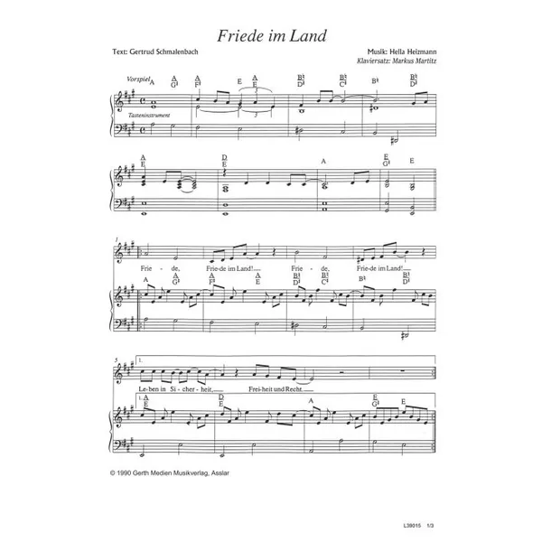 Produktbild des Artikels Friede im Land (Noten - Download)