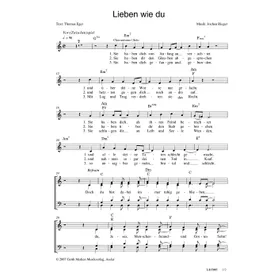 Produktbild des Artikels Lieben wie du (Noten - Download)